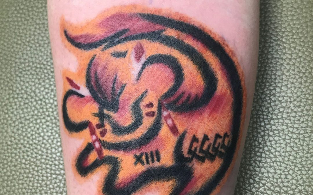 This was a nifty combo of Disney’s Lion King meets Final Fantasy’s Red 13, love these illustrated tattoos!