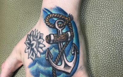 Added Hope’s anchor to her hand today