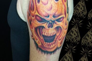 Flame Skull